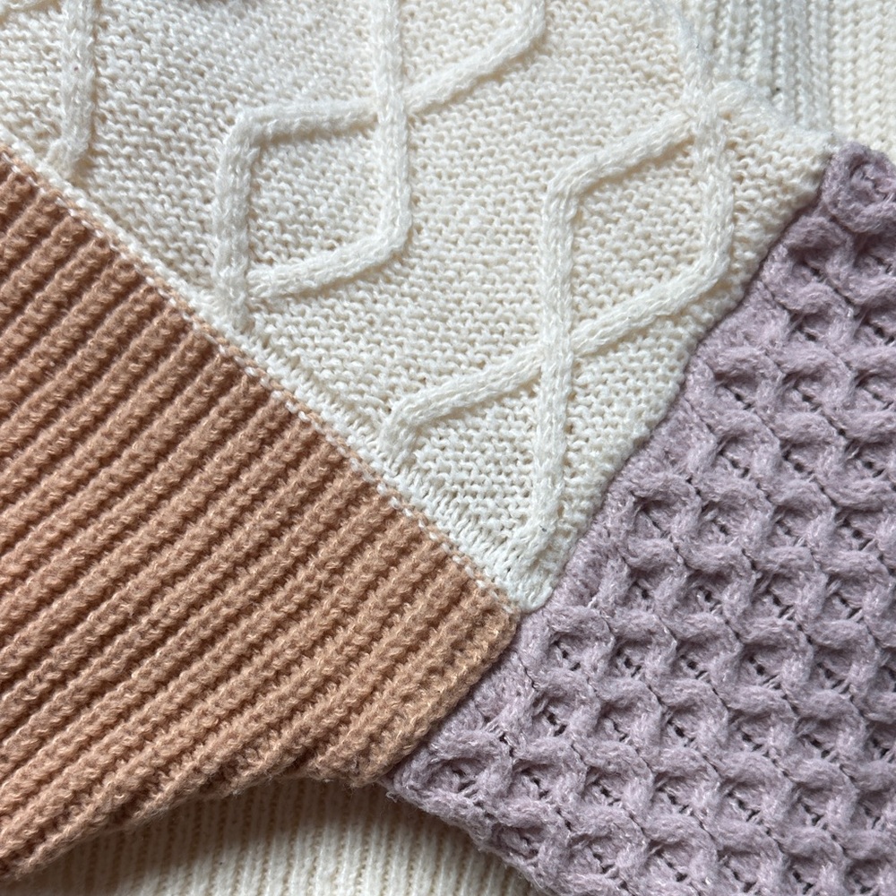 Altar'd State Patchwork Knit Cardigan - image 4